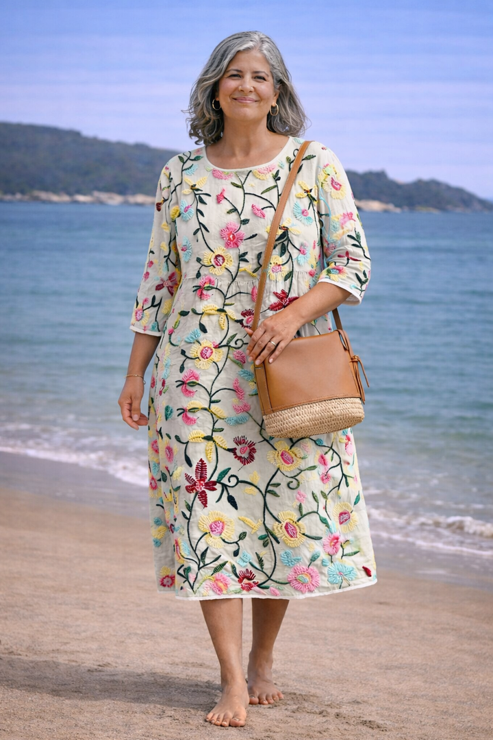 Erica | Chic Floral Elegance Dress
