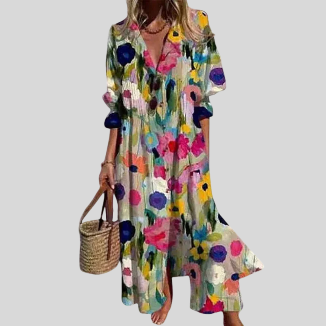 Marina | Relaxed Printed Maxi Dress