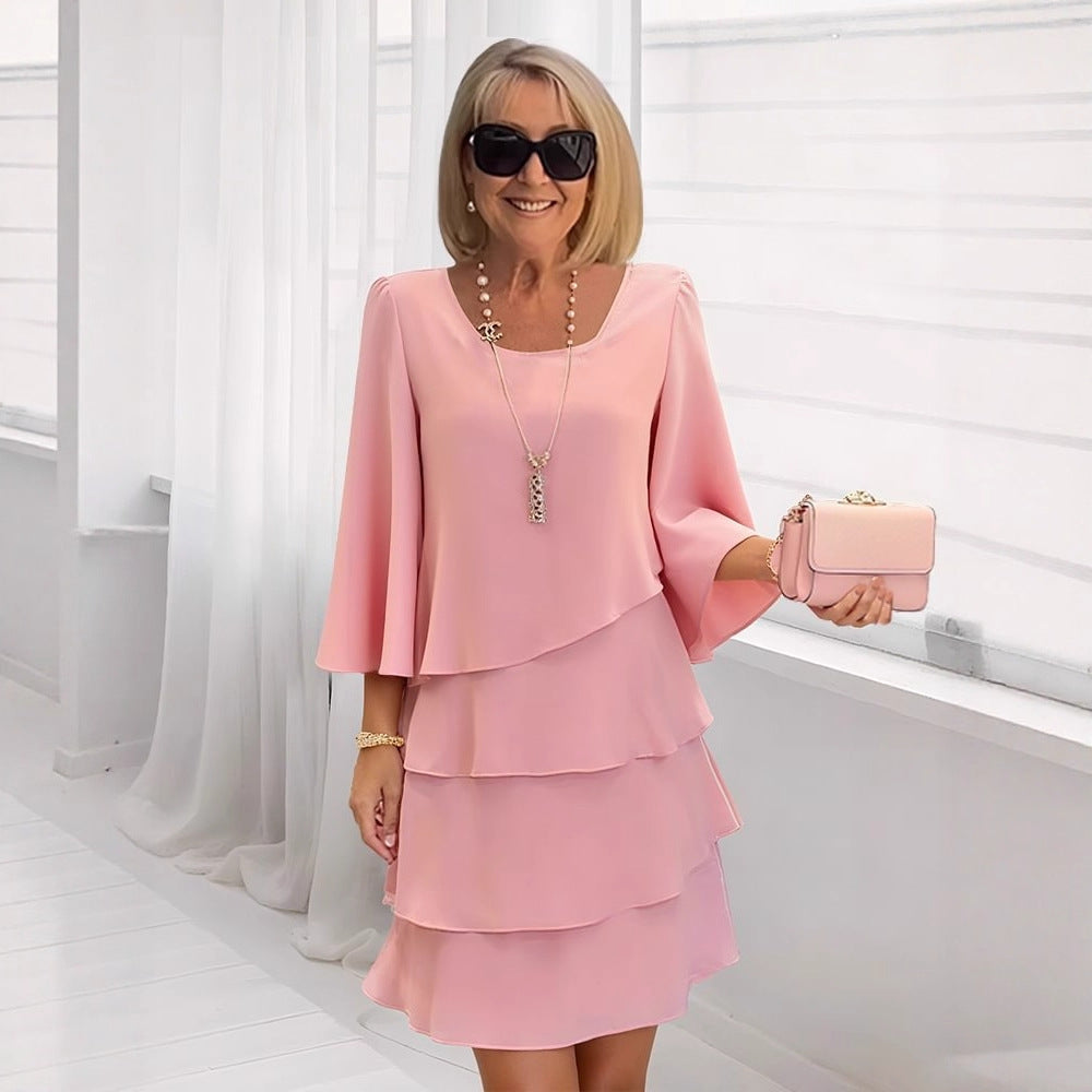 Sandra | Layered Midi Dress