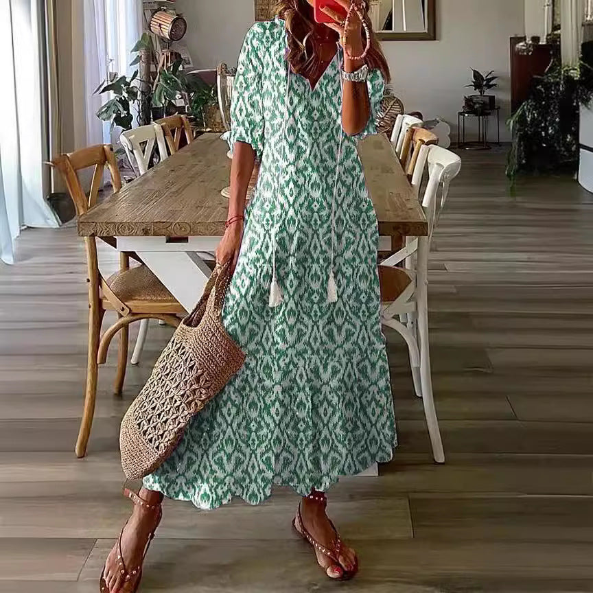 Isla Relaxed Linen Maxi Dress