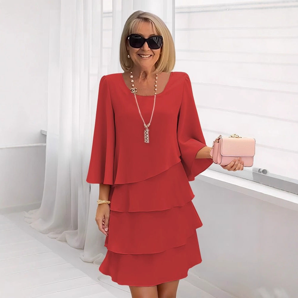 Sandra | Layered Midi Dress