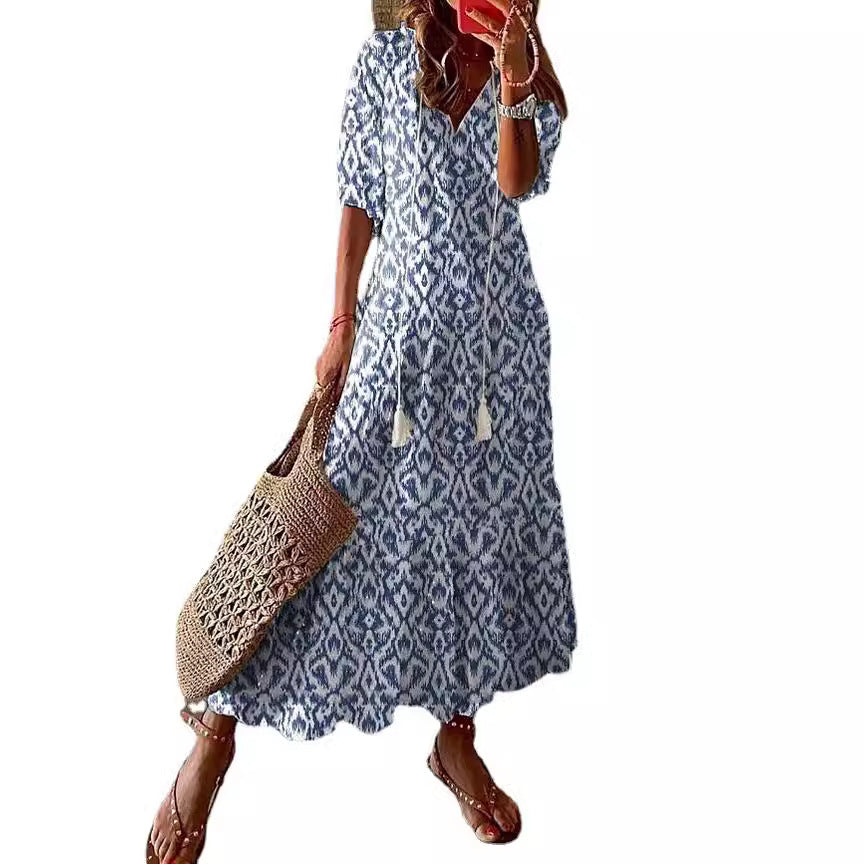 Isla Relaxed Linen Maxi Dress