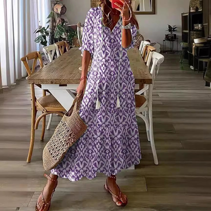 Isla Relaxed Linen Maxi Dress