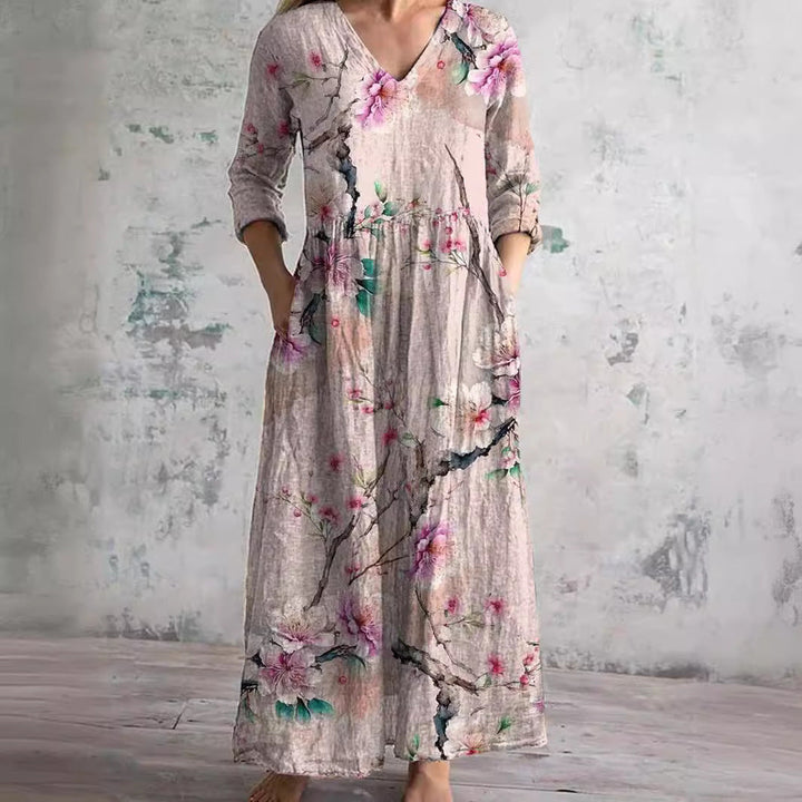 Liora Relaxed Floral Comfort Dress