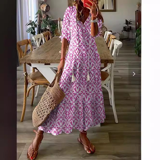 Isla Relaxed Linen Maxi Dress