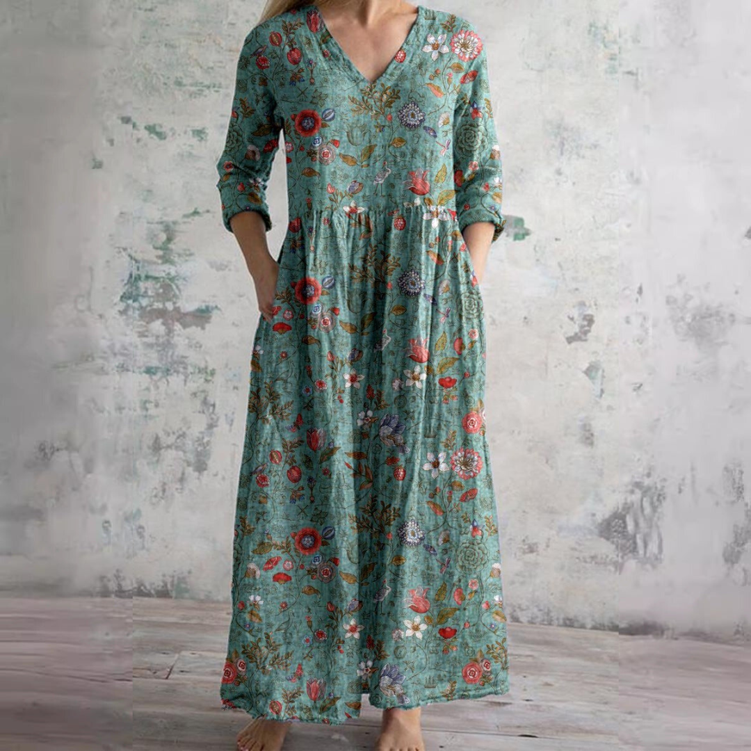 Liora Relaxed Floral Comfort Dress