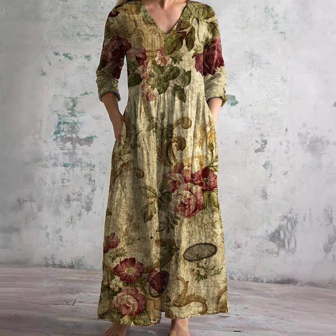 Liora Relaxed Floral Comfort Dress