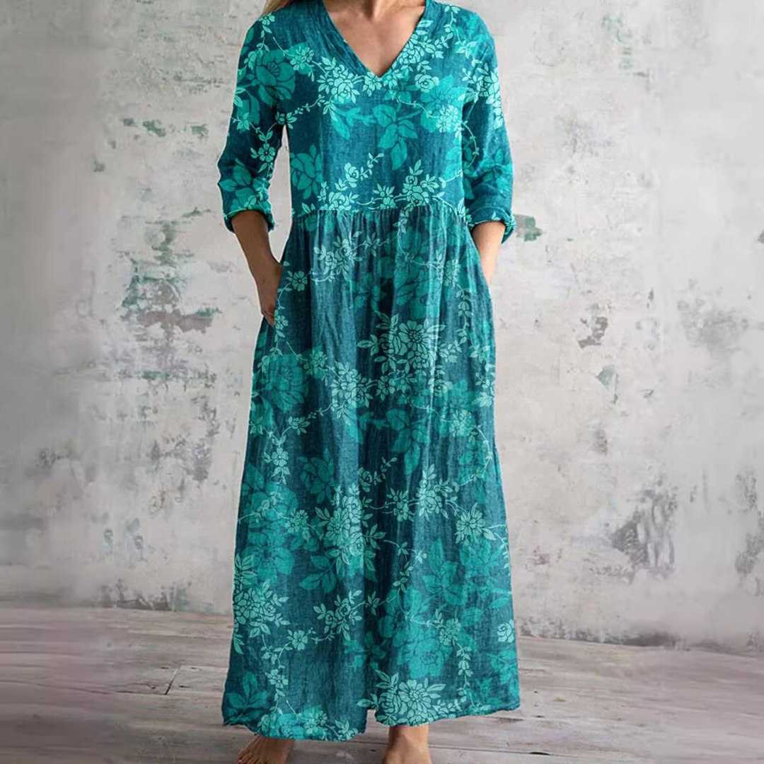 Liora Relaxed Floral Comfort Dress