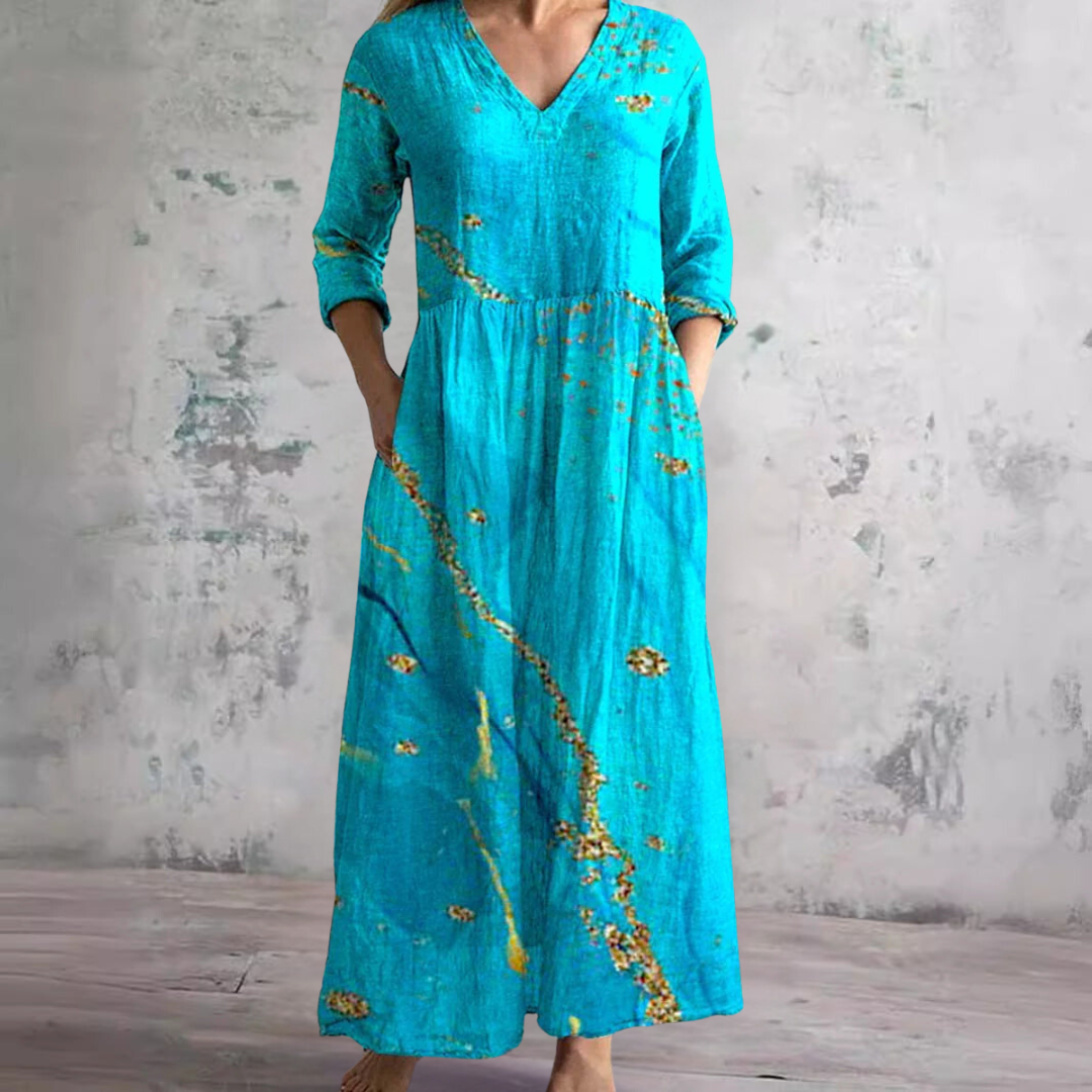 Liora Relaxed Floral Comfort Dress