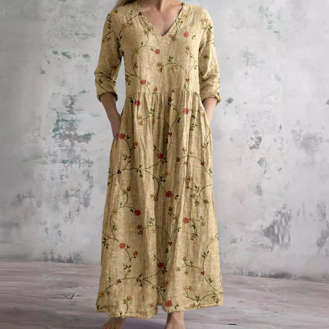 Liora Relaxed Floral Comfort Dress