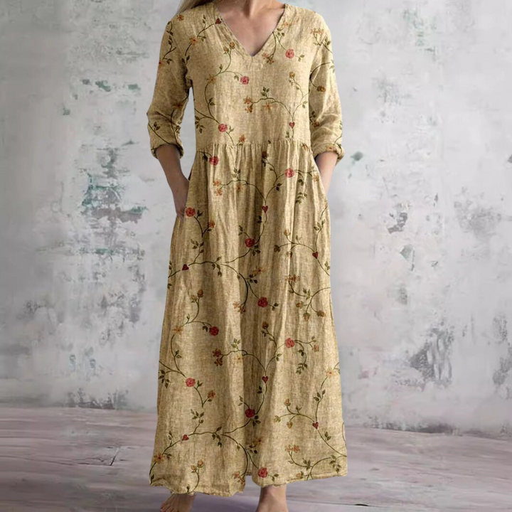 Liora Relaxed Floral Comfort Dress