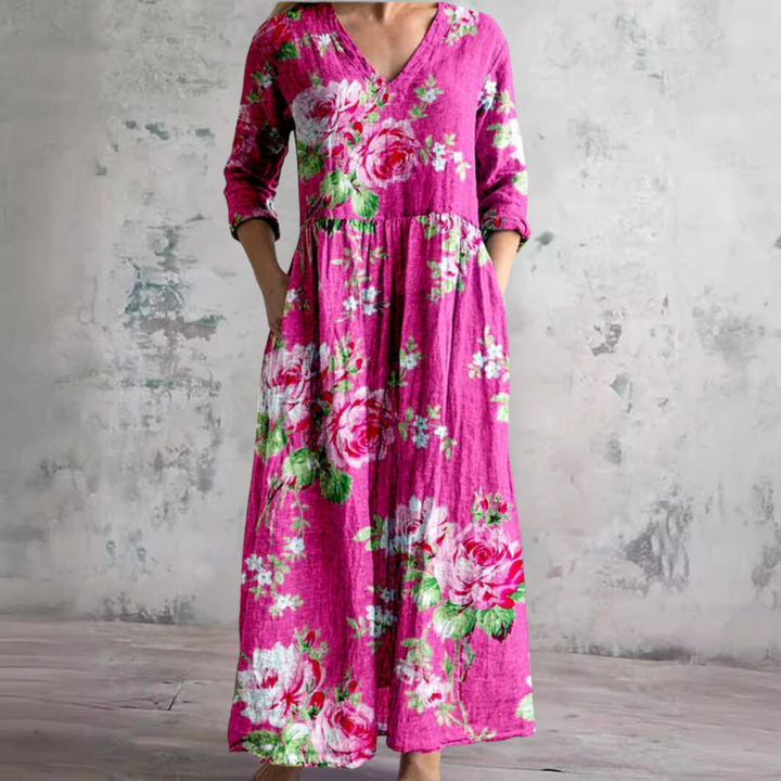 Liora Relaxed Floral Comfort Dress