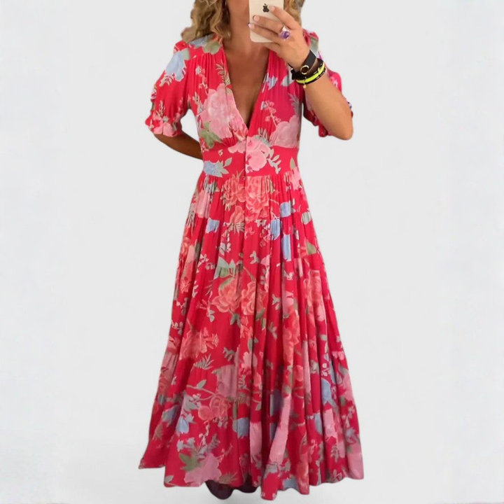 Minelda | Flowy Floral Dress