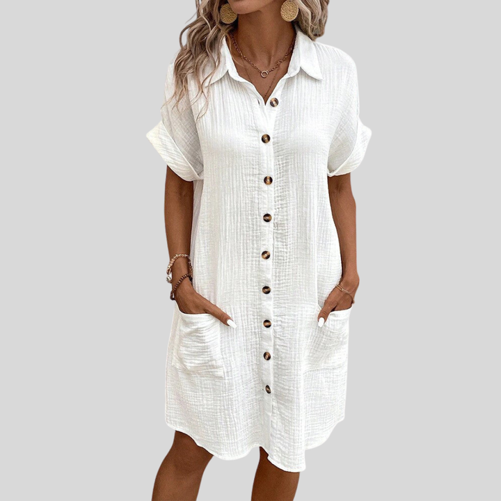 Linda | Button Summer Dress