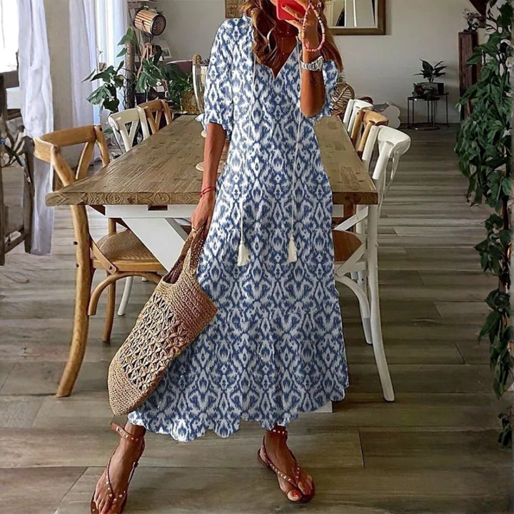 Deborah | Printed Midi Dress