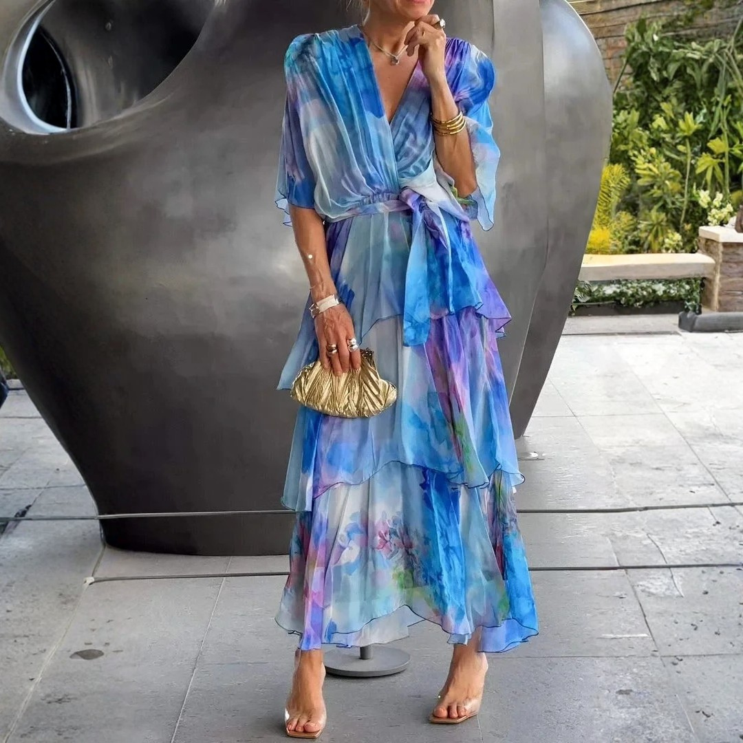 Elise | Flowing Layered Maxi Dress