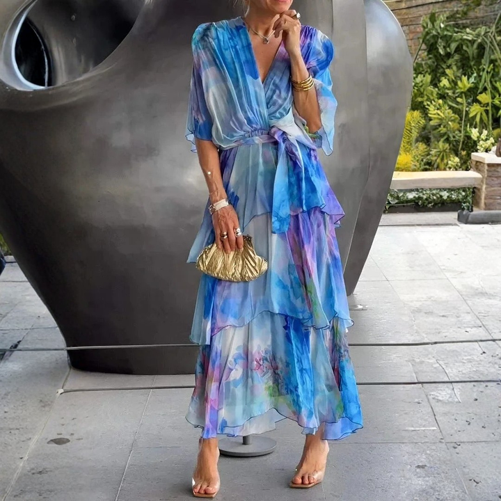 Elise | Flowing Layered Maxi Dress