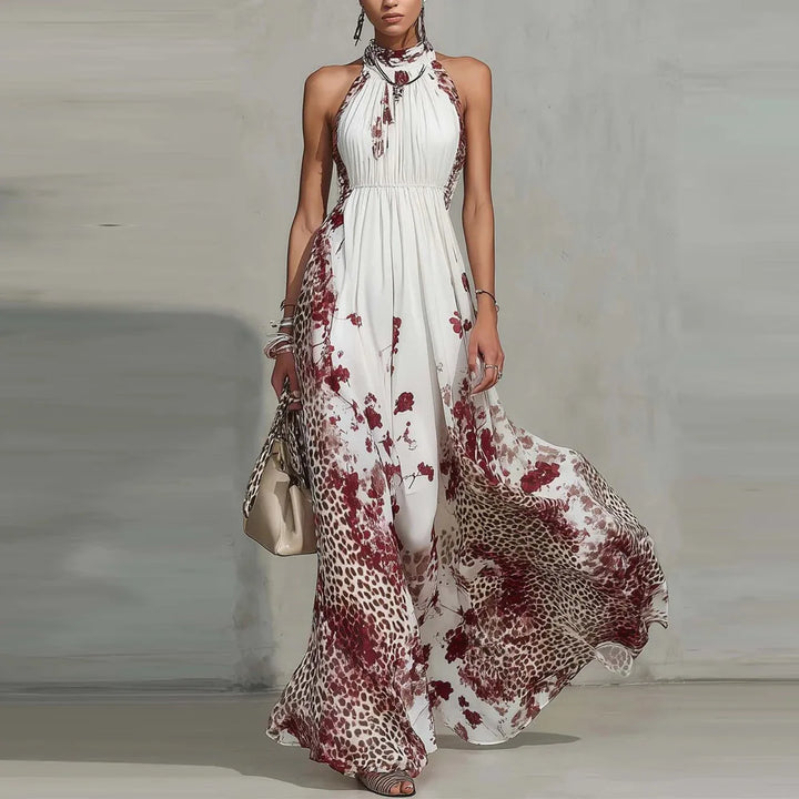 Aria | Blossom Halter Maxi Dress