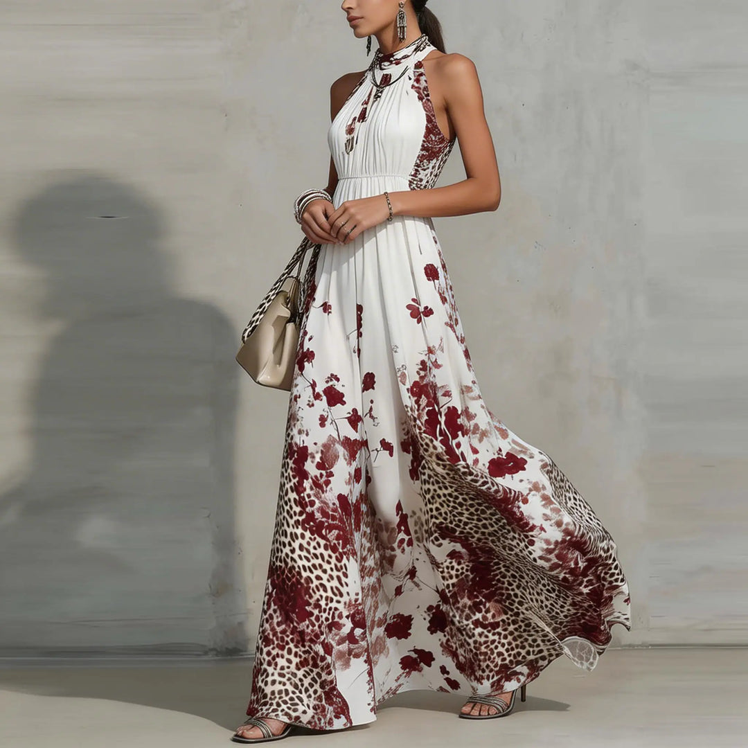 Aria | Blossom Halter Maxi Dress