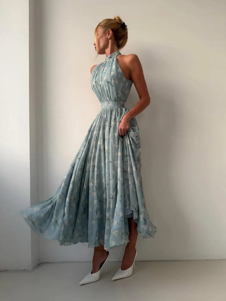 Isla | Soft Halter Flow Dress
