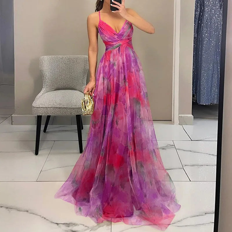 Sofia | Flowing Floral Maxi Dress