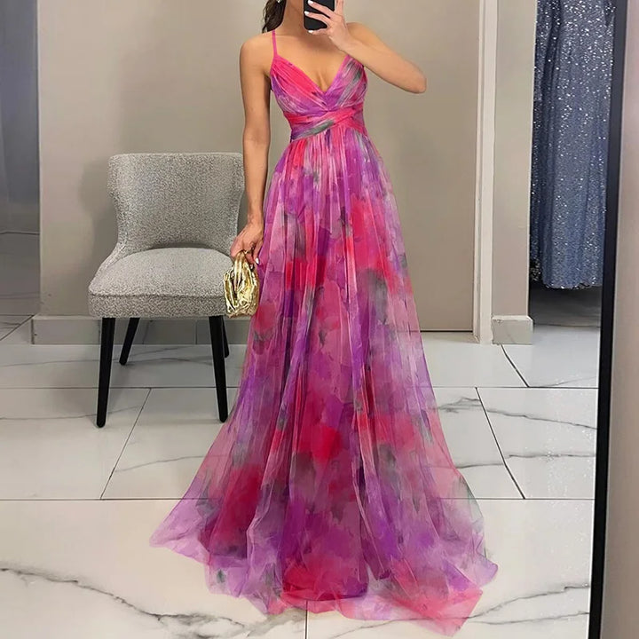 Giselle | Captivating Floral Print Maxi Dress