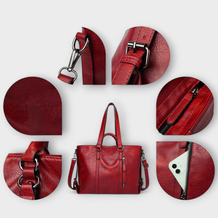 Zephyra - Large Crafted Vegan Leather  Bag
