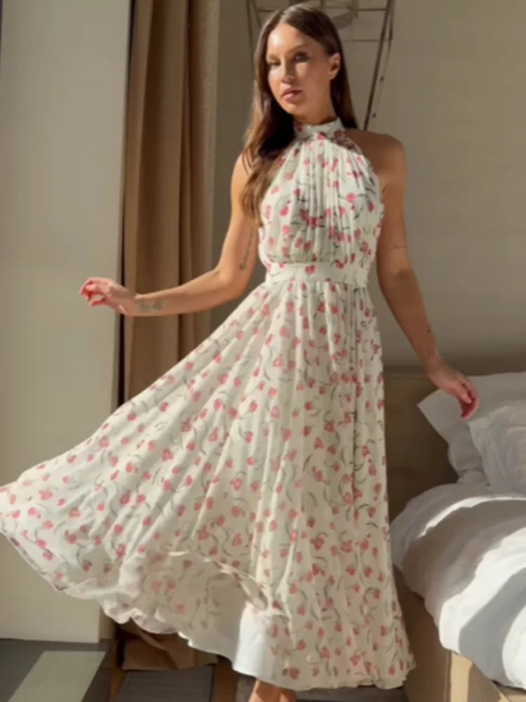 Isla | Soft Halter Flow Dress