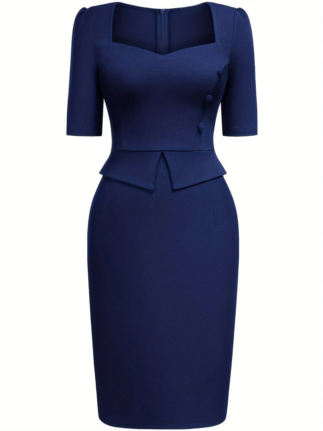 Vivienne | Structured Elegance Midi Dress