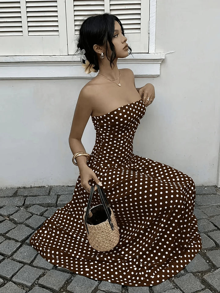 Colette | Polka Elegance Maxi Dress