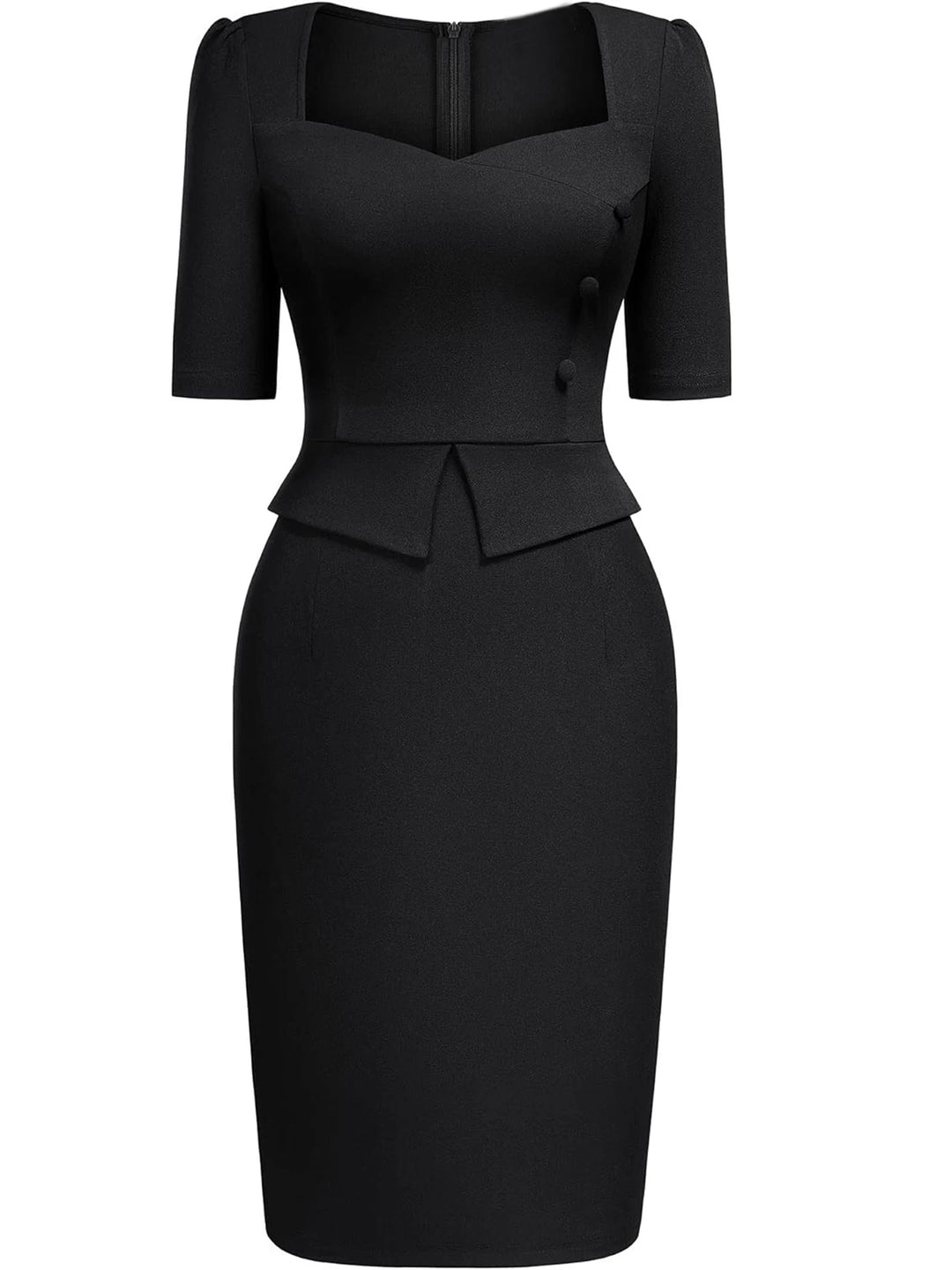 Vivienne | Structured Elegance Midi Dress