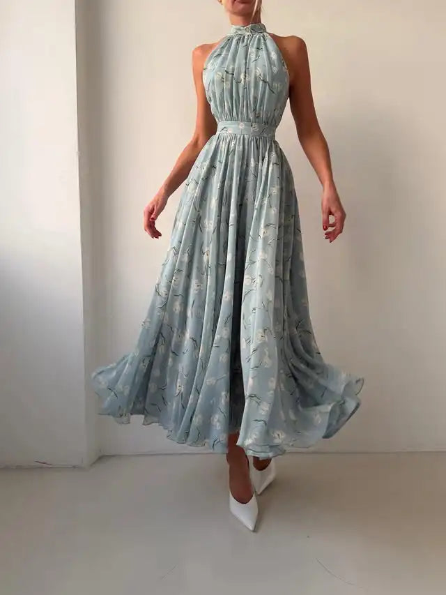 Isla | Soft Halter Flow Dress