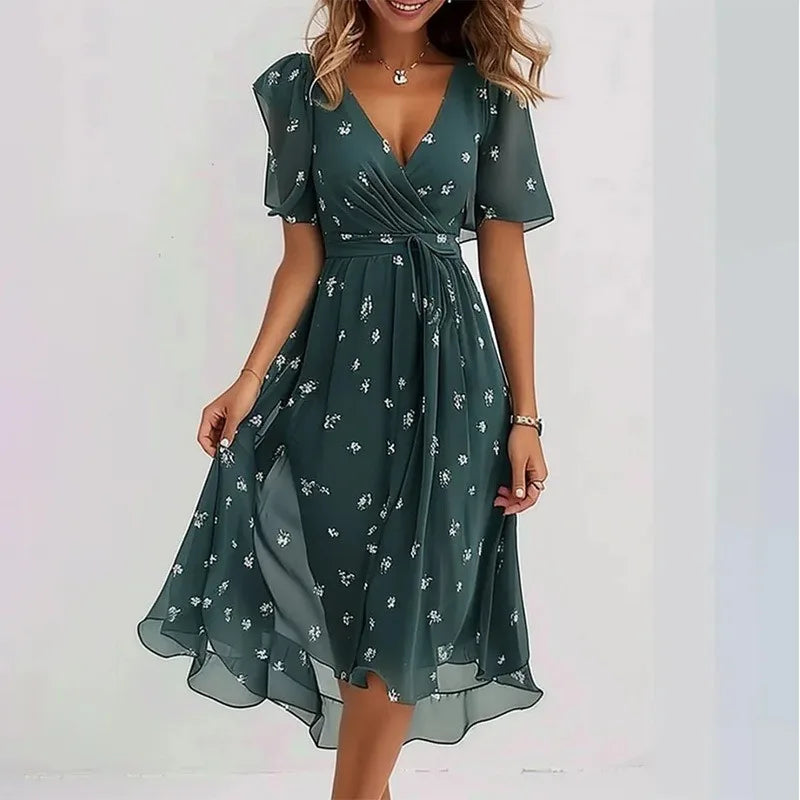 Elowen | Soft Wrap Flow Dress