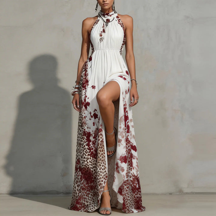Aria | Blossom Halter Maxi Dress