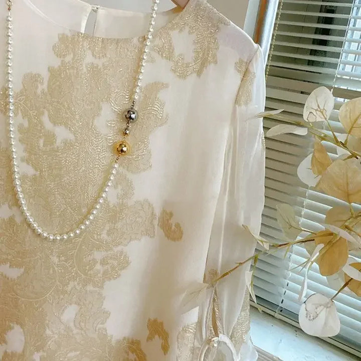 Margot Elegant Lace Detail Blouse