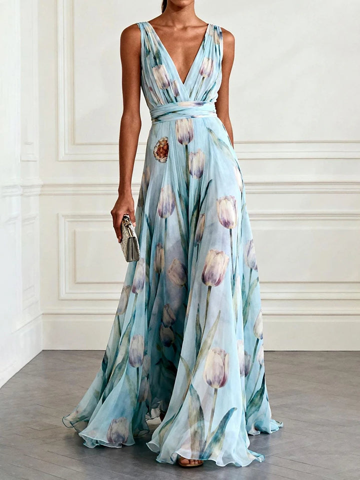 Elena | Tulip Flow Maxi Dress