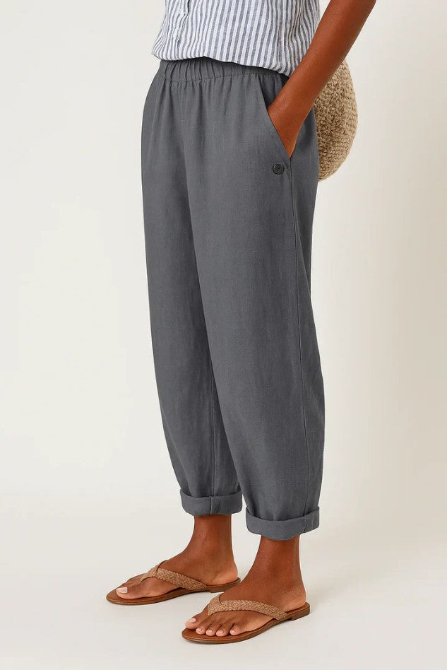 Romina™ Classic Linen-Cotton Trousers