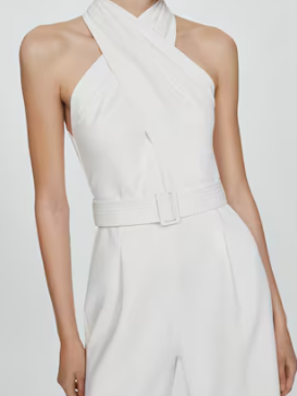 Valerie | Sculpted Halter Jumpsuit