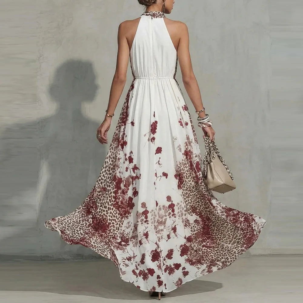 Aria | Blossom Halter Maxi Dress