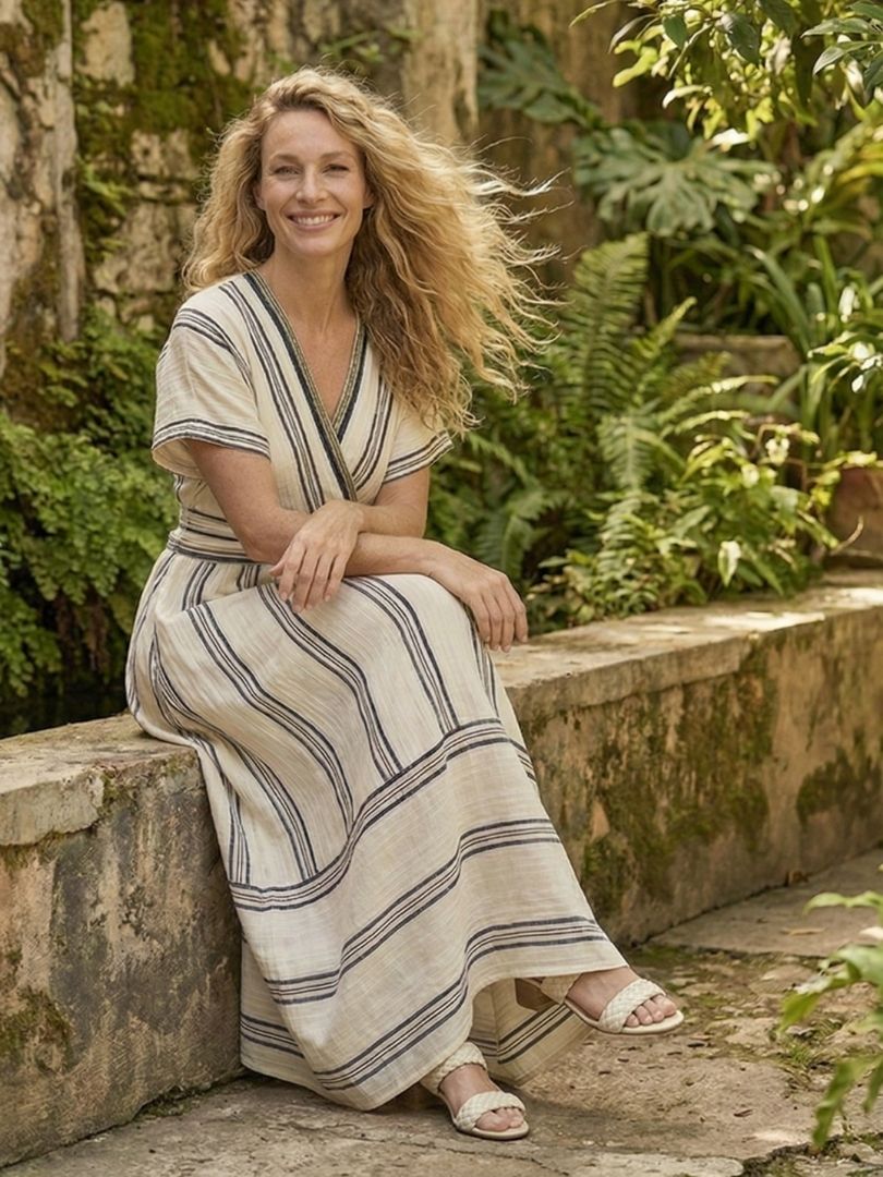 Santorini | Coastal Wrap Dress