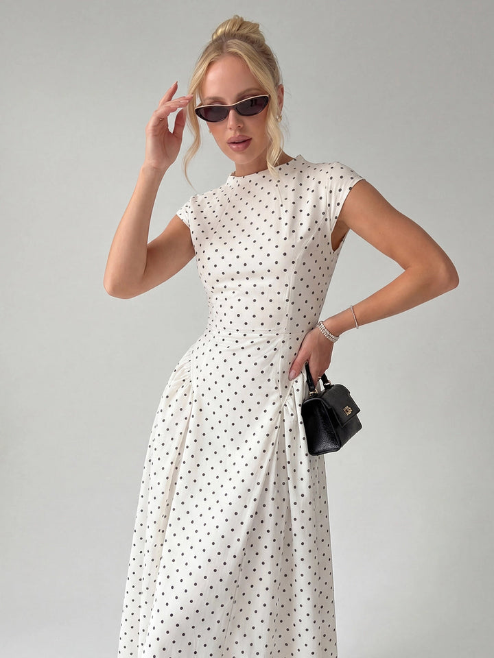 Camille | Parisian Dot Maxi Dress