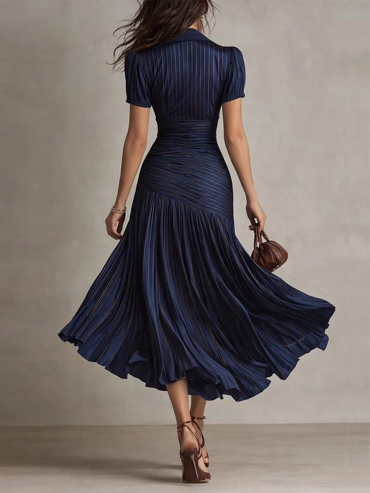 The Arlena Pleated Elegance Dress