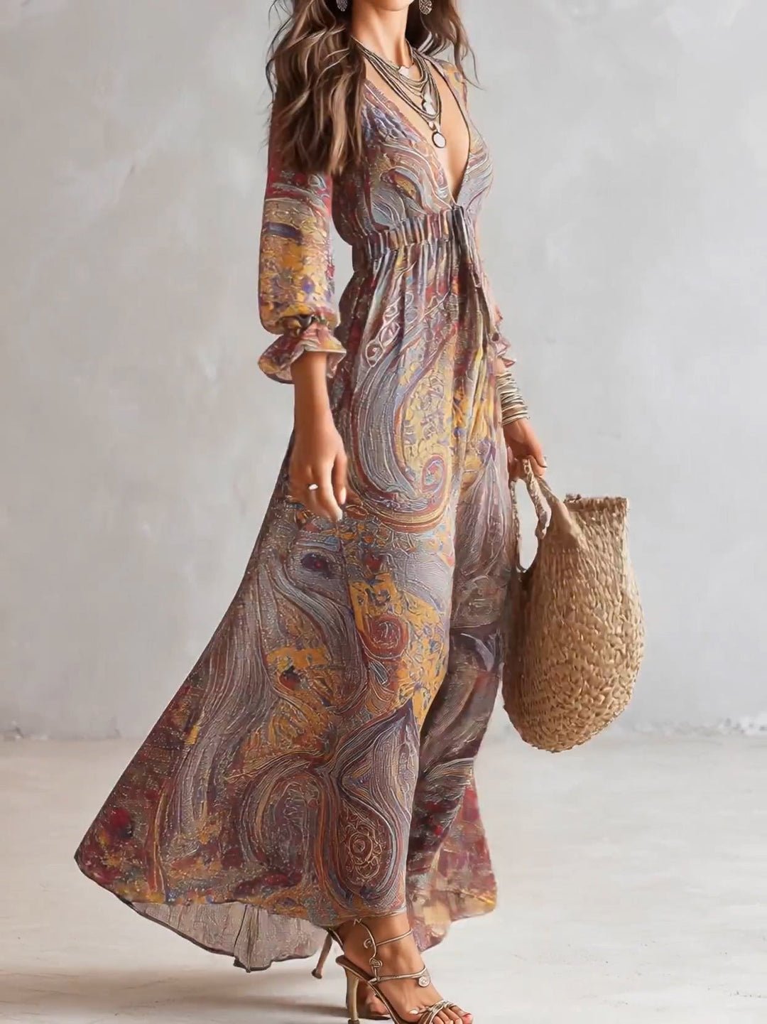 Florence | Paisley Maxi Dress