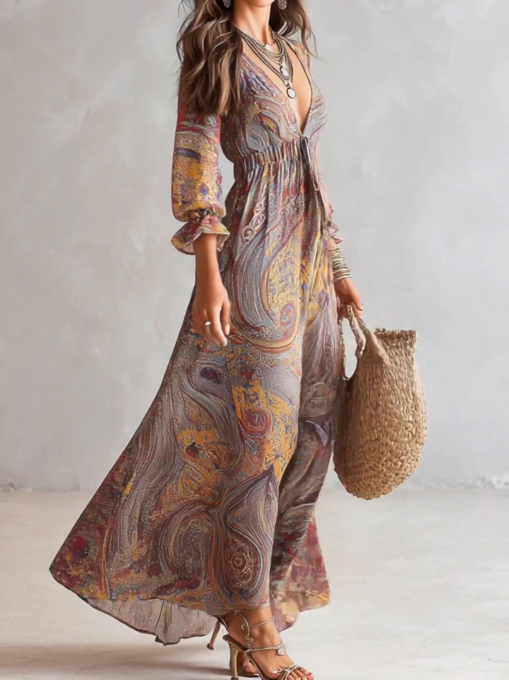 Florence | Paisley Maxi Dress