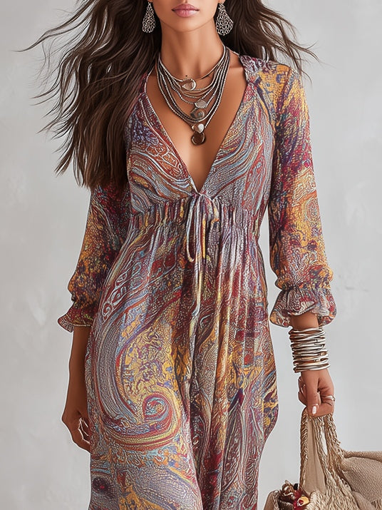 Florence | Paisley Maxi Dress