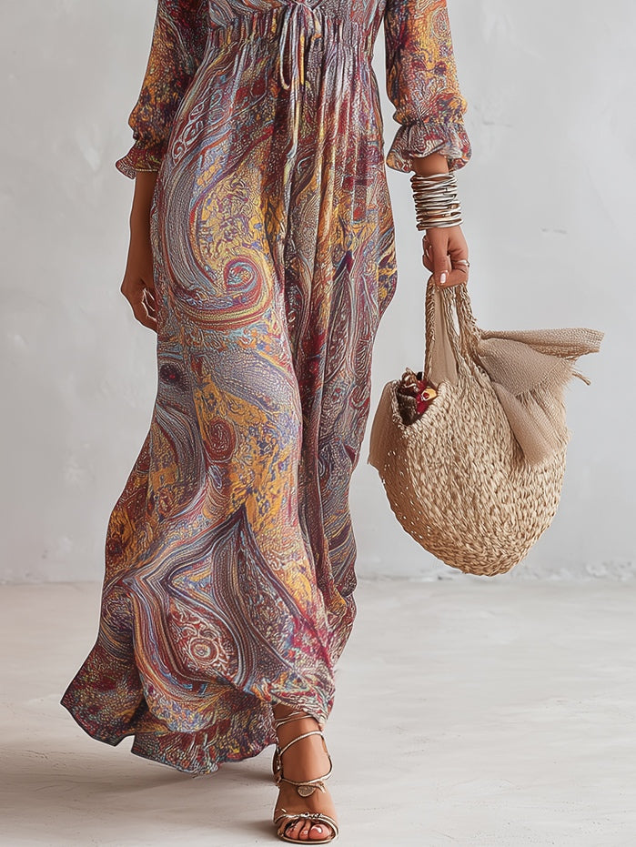 Florence | Paisley Maxi Dress