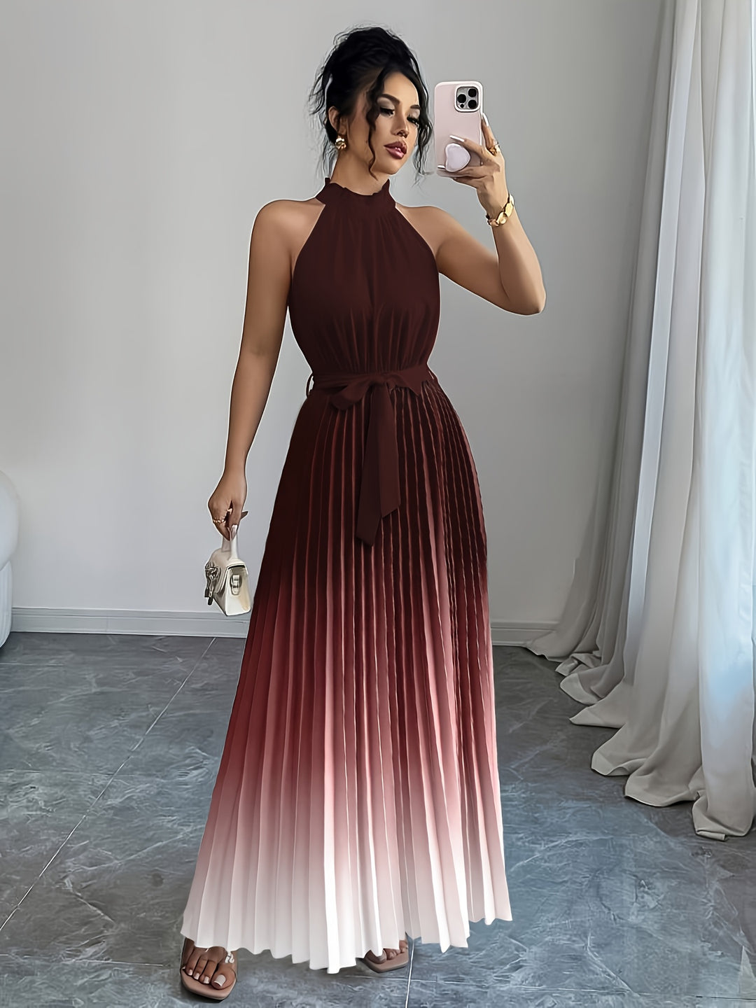 Elira | Flowing Waist Tie Elegance Dress