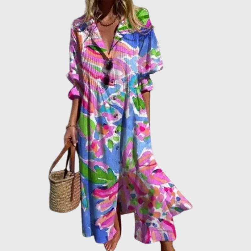 Marina | Relaxed Printed Maxi Dress