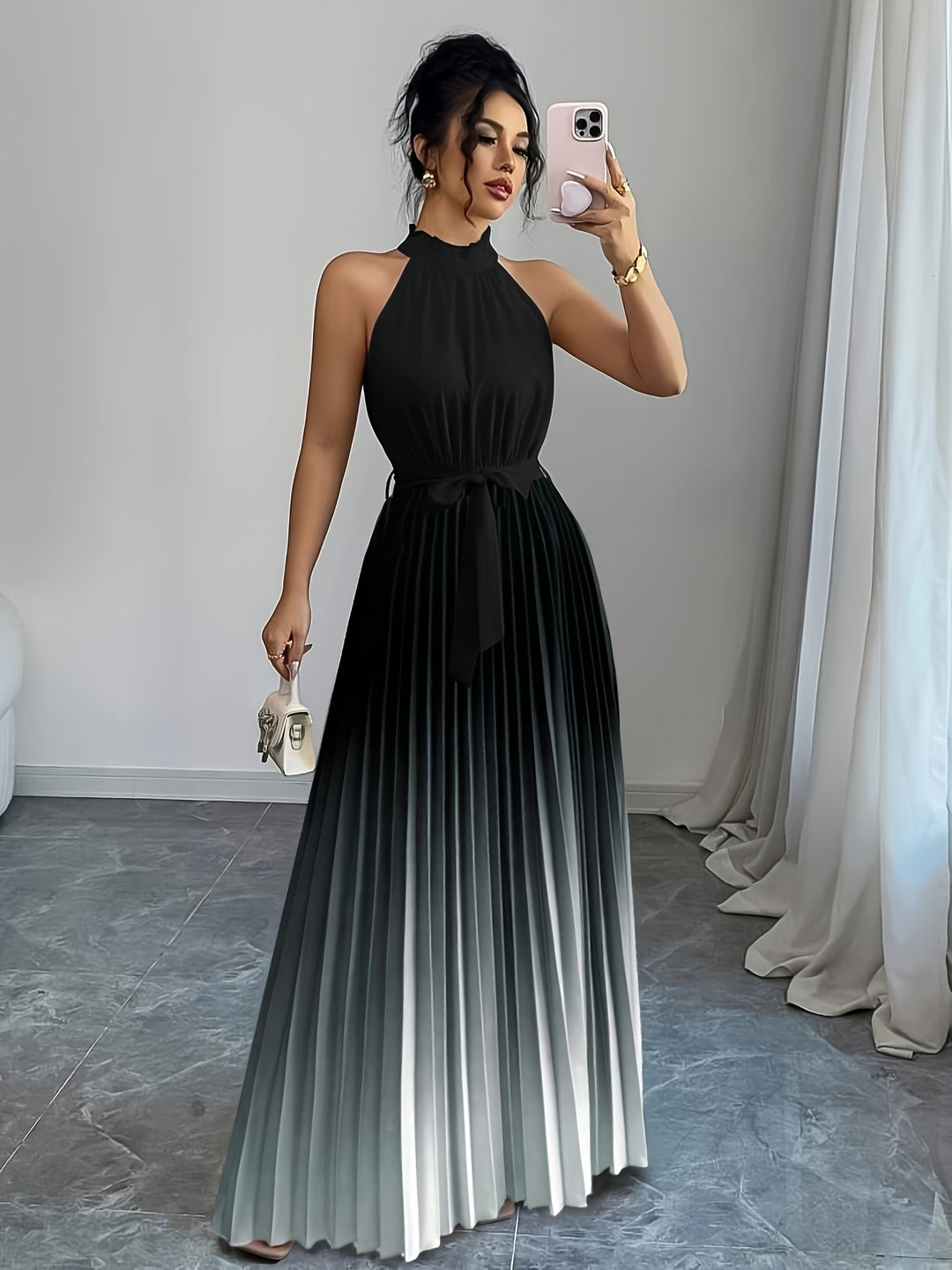 Elira | Flowing Waist Tie Elegance Dress