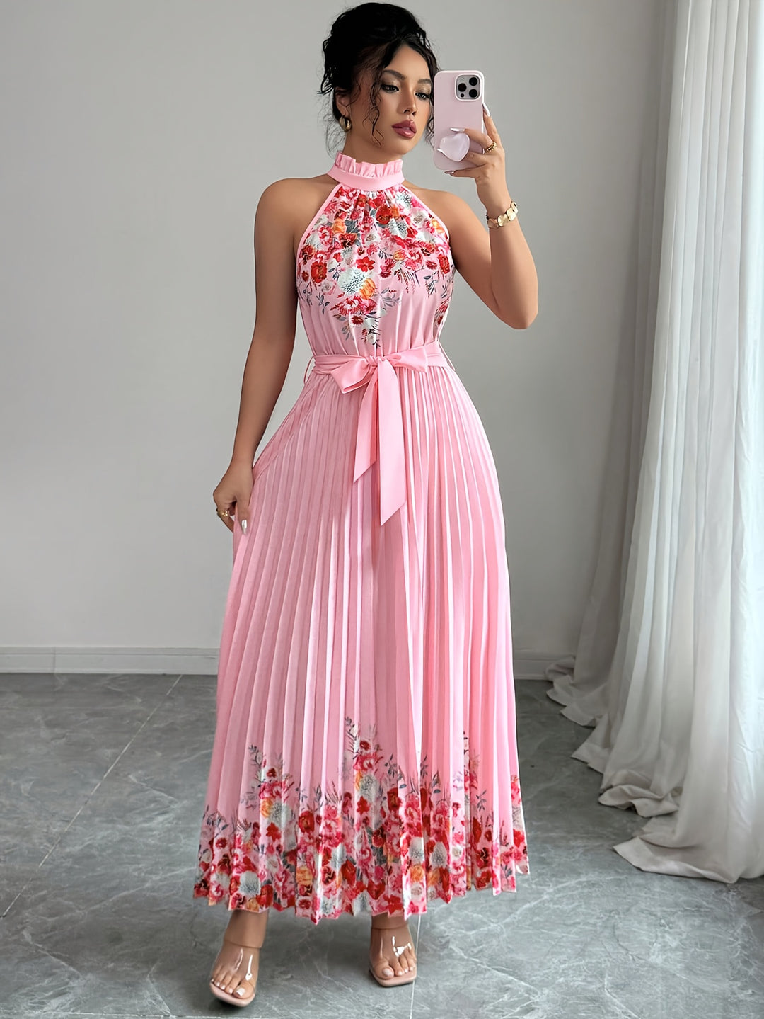 Elira | Flowing Waist Tie Elegance Dress